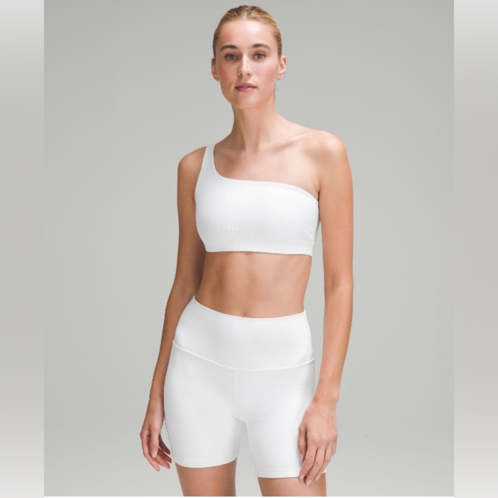 Lululemon Ribbed Nulu Asymmetrical Yoga Bra Light Support  A/B cup